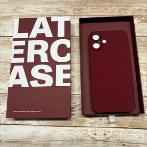 Latercase Crimson Phone Case for iPhone 16 Impossibly Thin  New Open Box